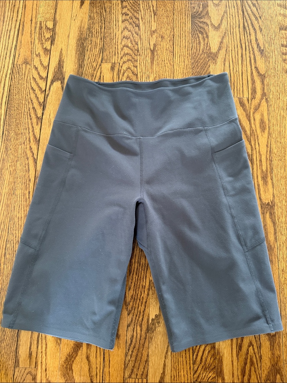 Uniqlo Dark Gray High-Rise Bike Shorts